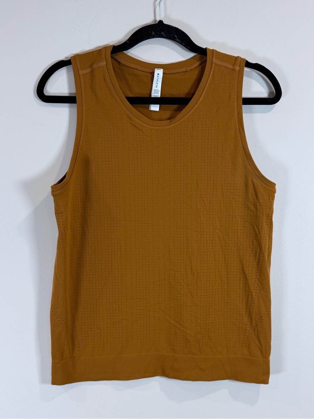 🔥NWOT Atgleta Women’s Sleeveless Knit Tank Top - Mustard Size S🔥